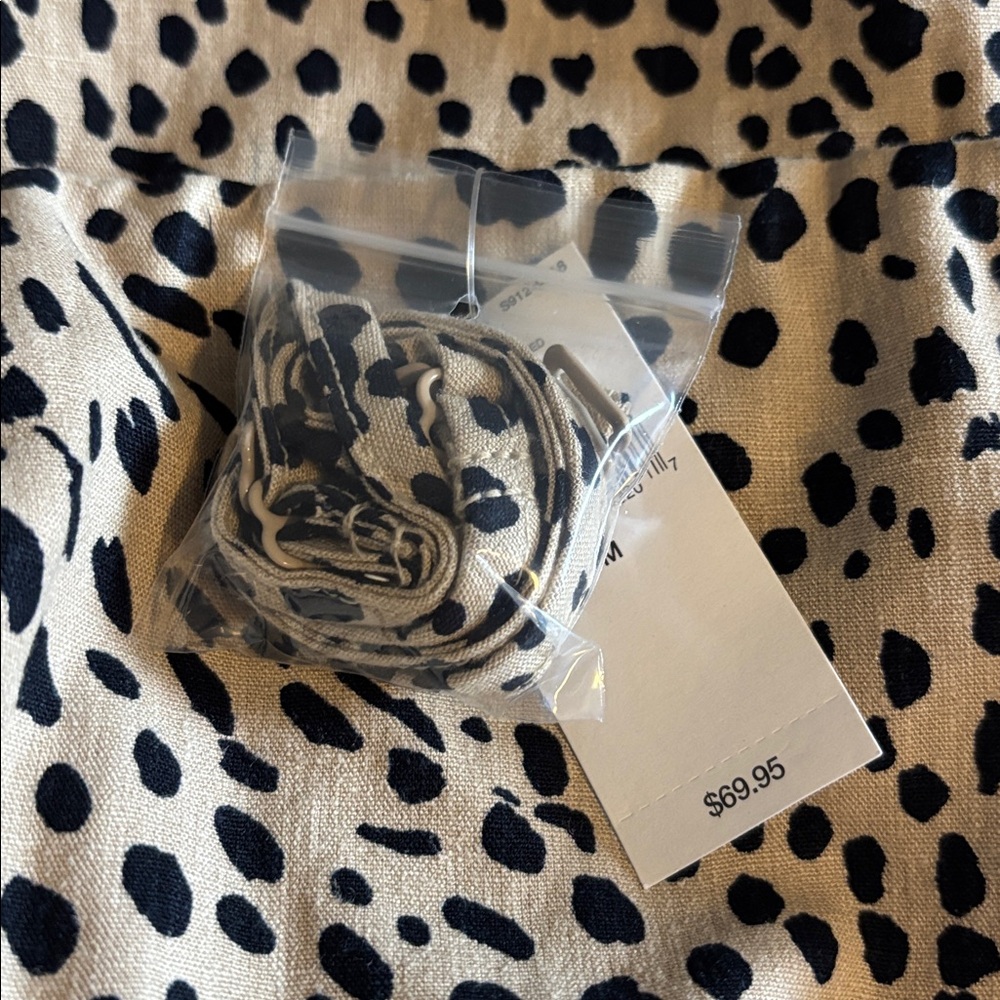 GAP Strapless Black and Tan Patterned Dress - Picture 3 of 3